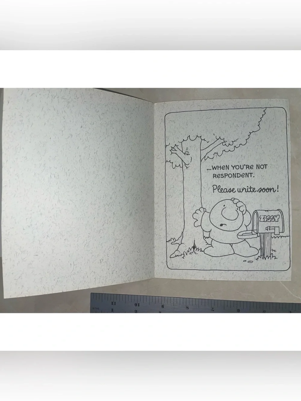 Vintage 1980s Ziggy Greeting Card